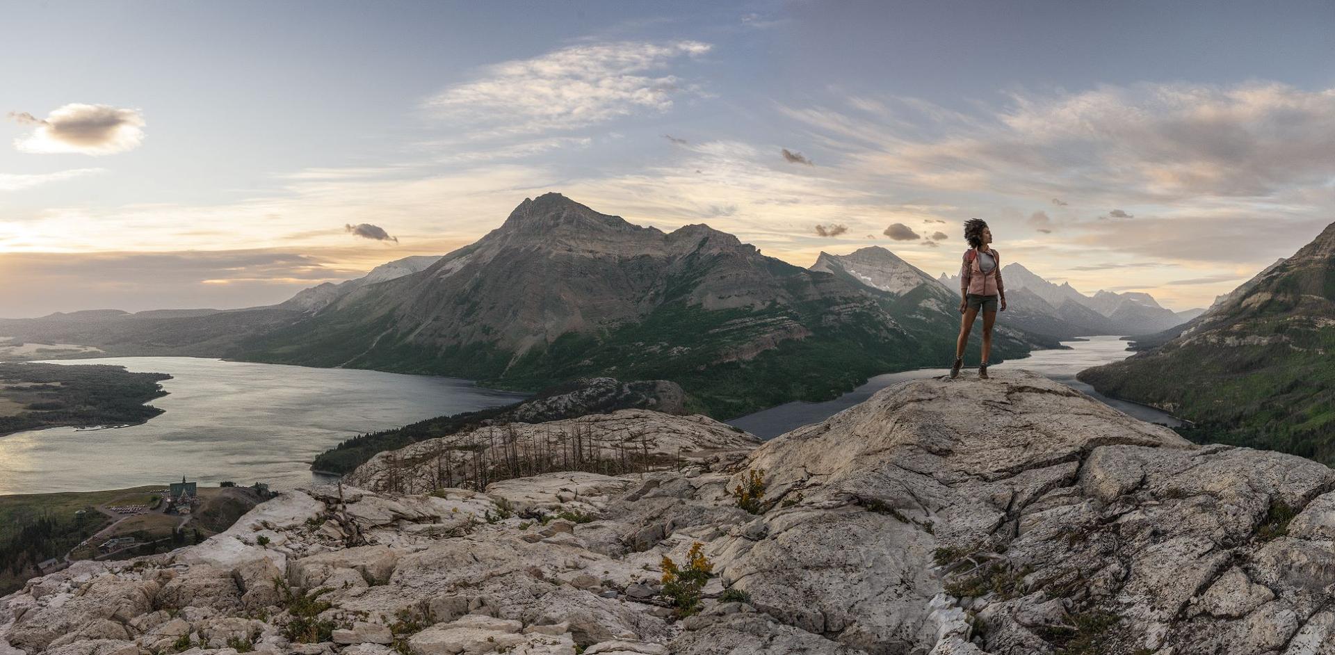 A Hiker in the Rocky Mountains