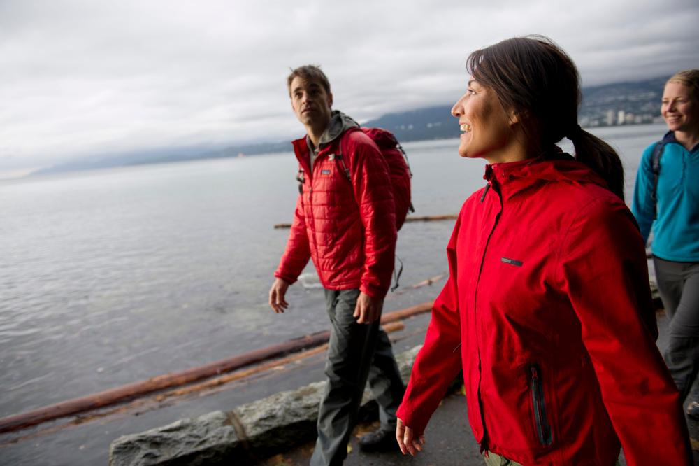 People walking the Seawall in Vancouver