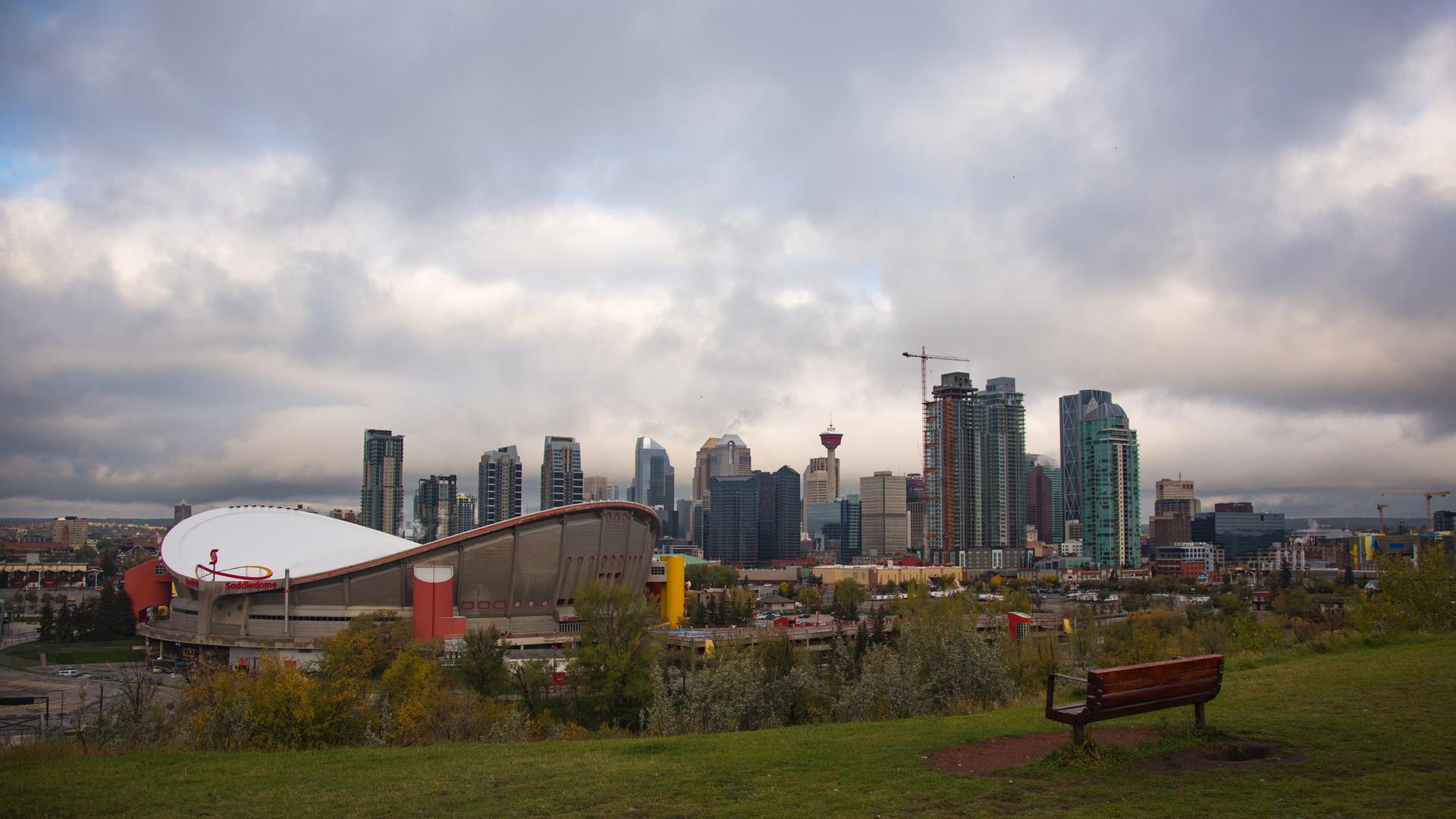 The Calgary skyline