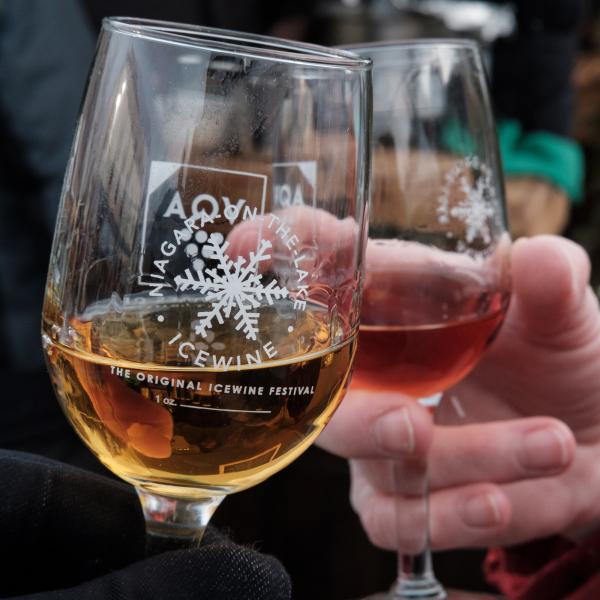 A glass of ice wine