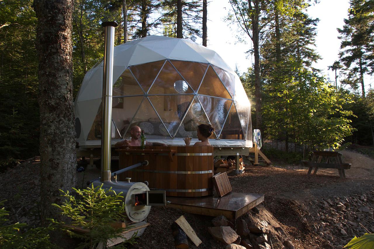 Dome stay in forrest 