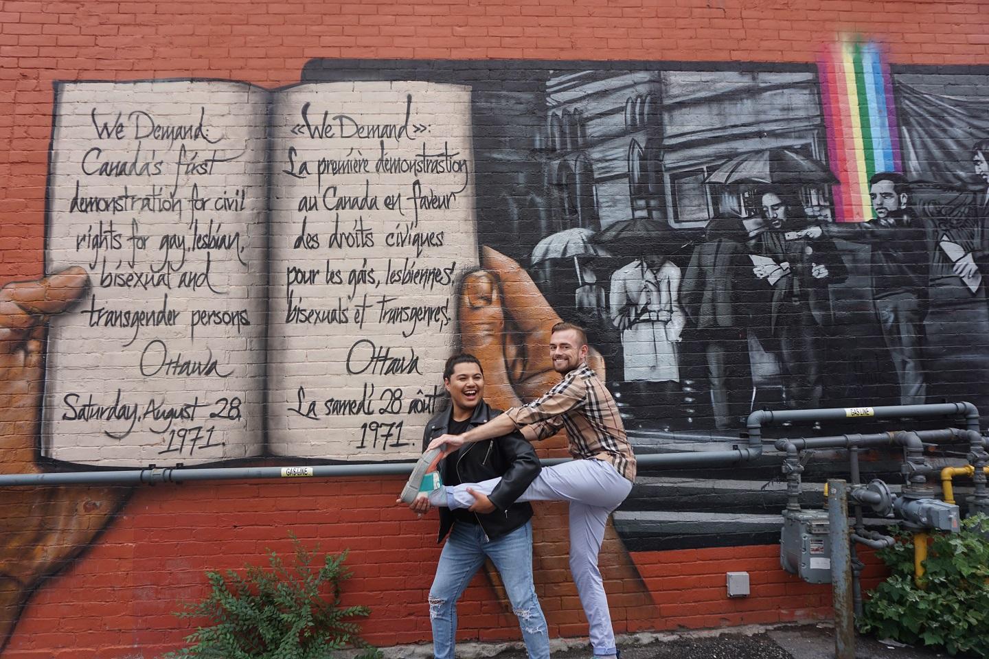 LGBTQ Rights mural in Ottawa