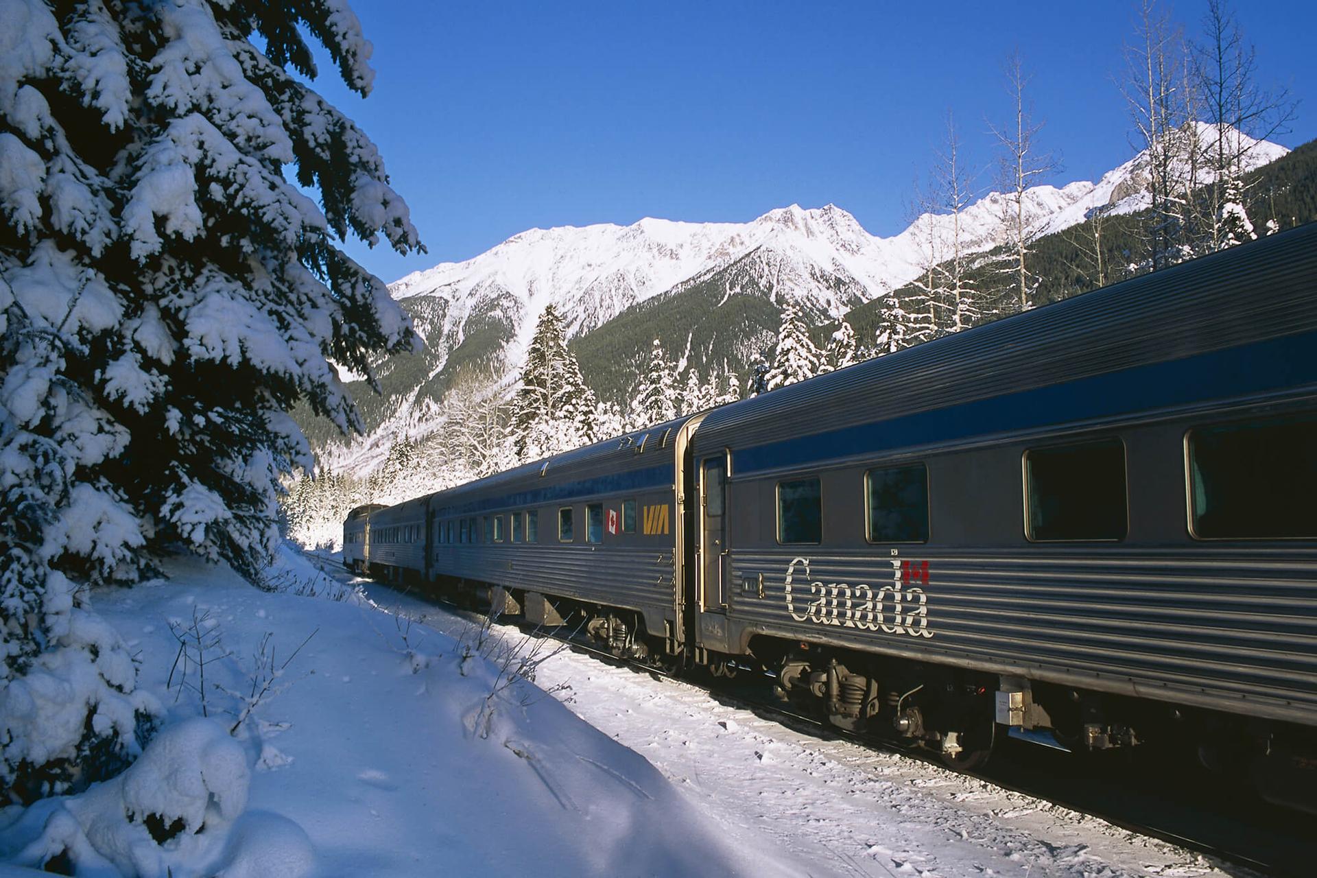 Explorez le Canada en train cet hiver