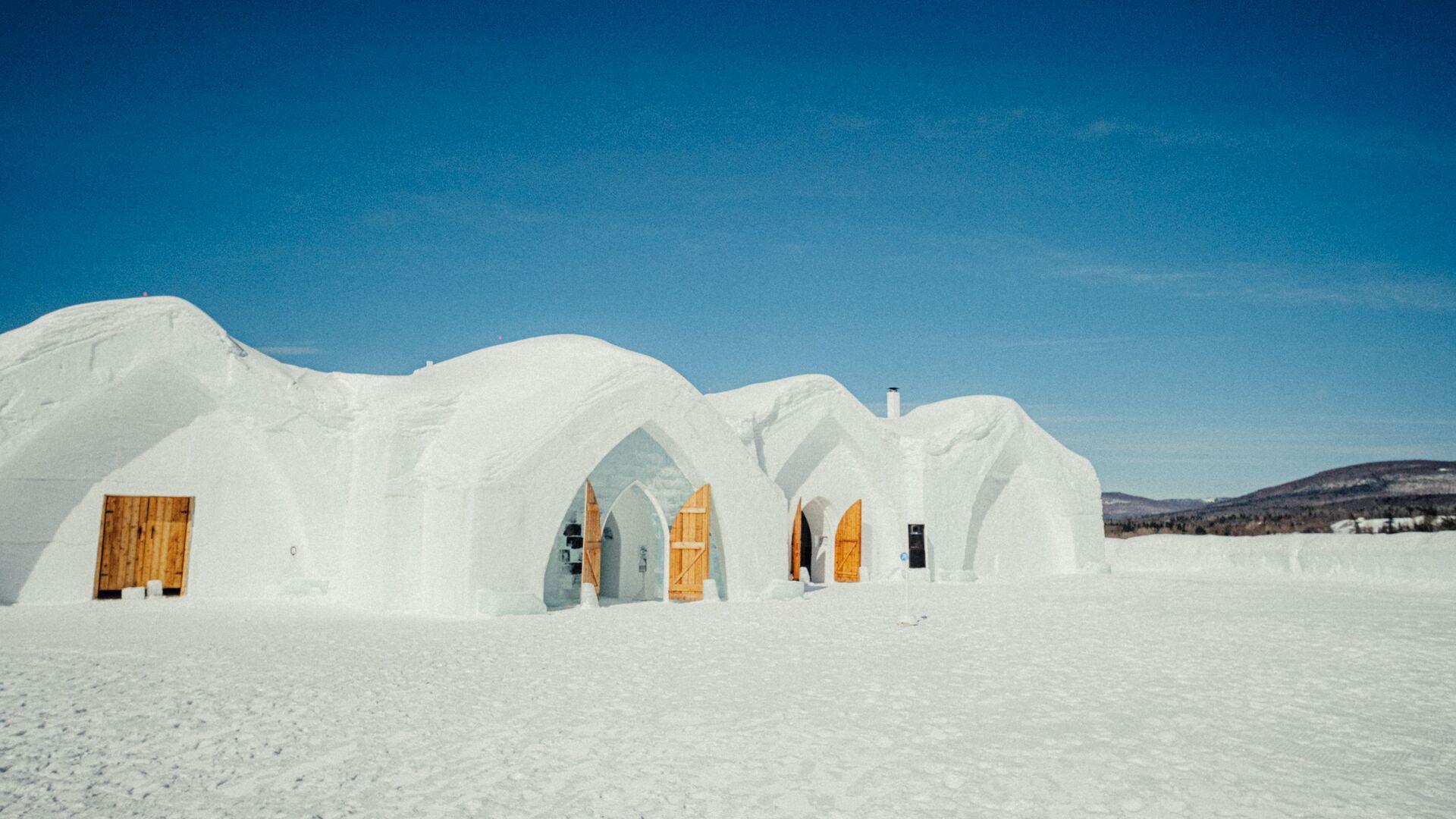 image of hotel de glace - igloo style hotel