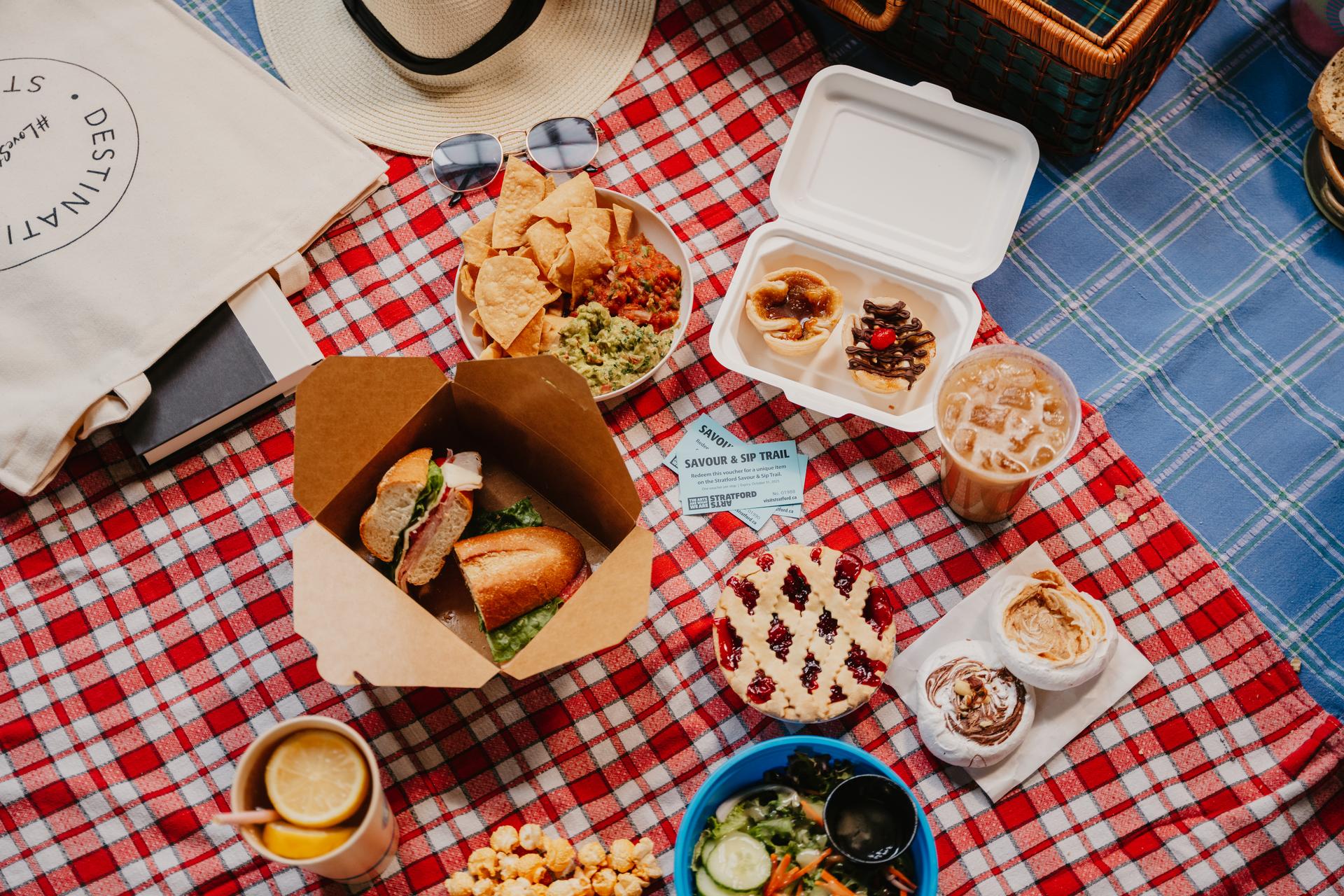 A picnic spread