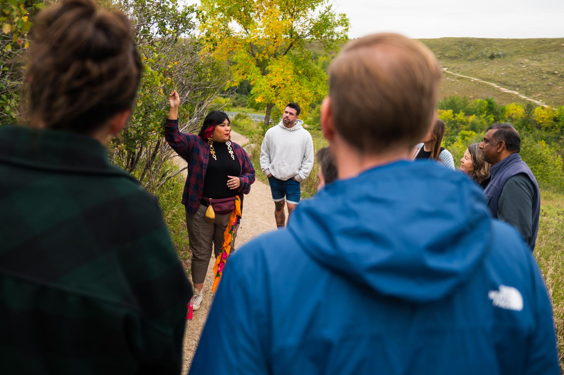 Guided valley walk, Han Wi Moon Dinner, Wanuskewin Heritage Park, Saskatoon
