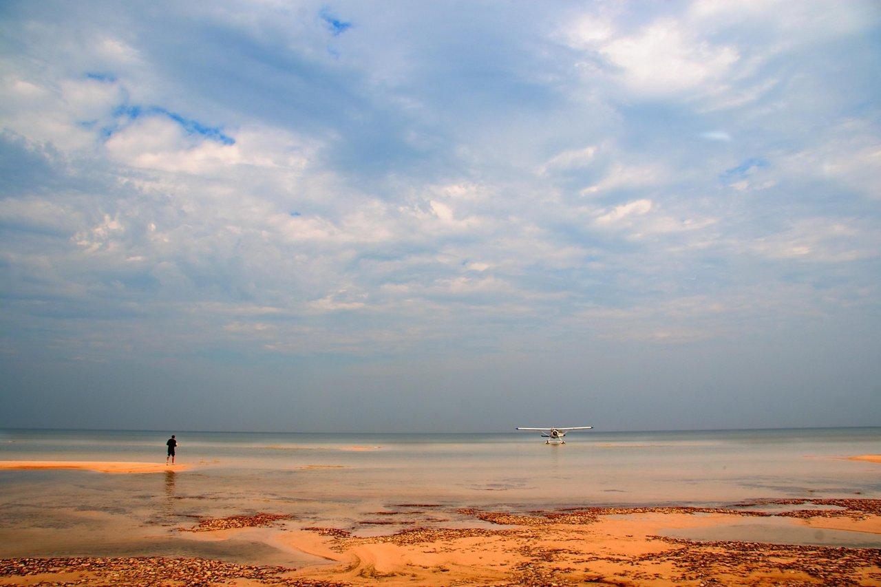 Lake Athabasca vast wilderness shoreline and sand dunes, Saskatchewan.