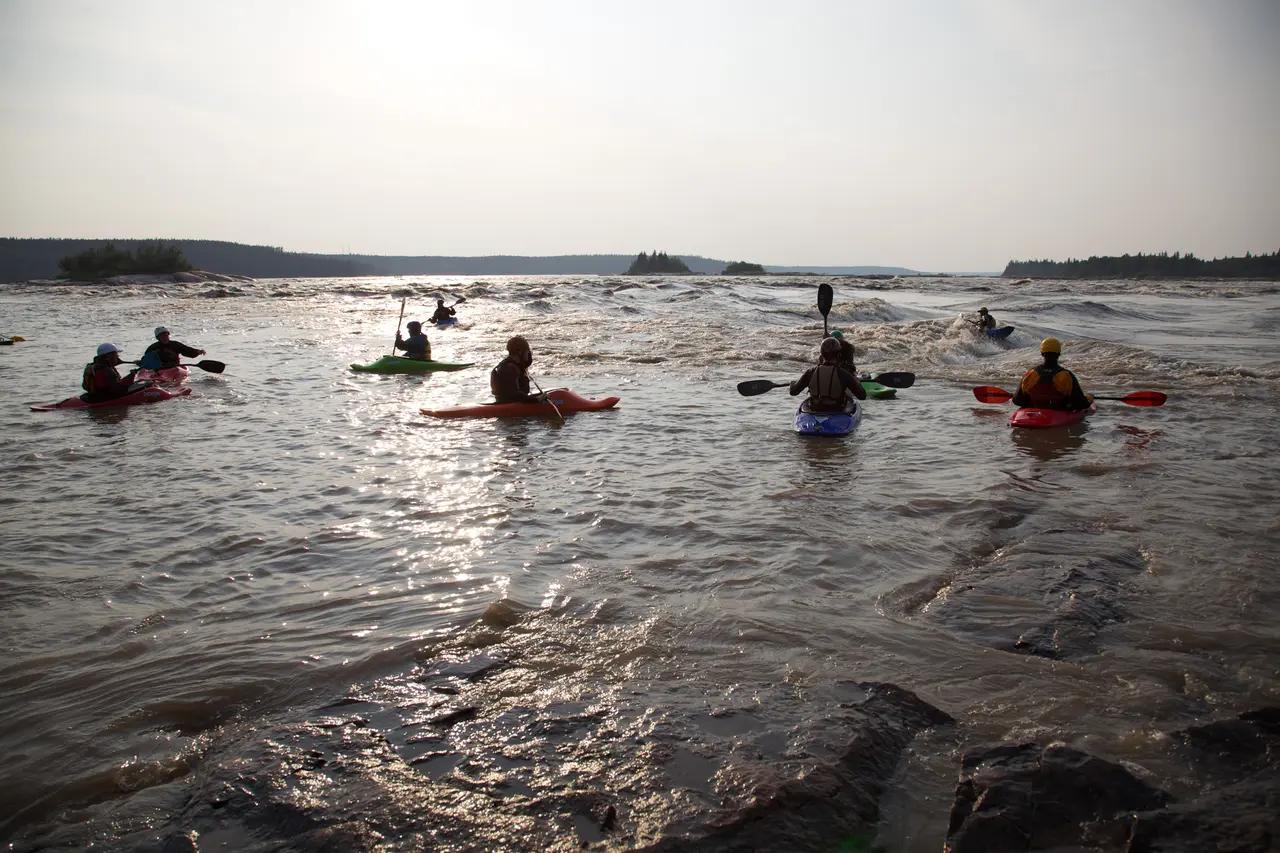 Represents Fort Smith as the practical access point for serious whitewater on the Slave River, reinforcing the article’s ‘community + paddling culture’ framing.