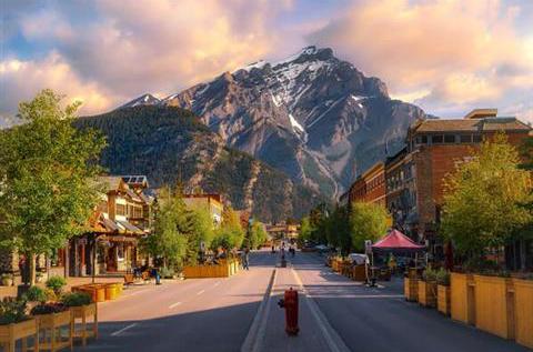 バンフの街並み