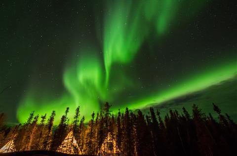 イエローナイフ オーロラ