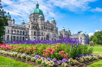 ビクトリア 春の花と州議事堂