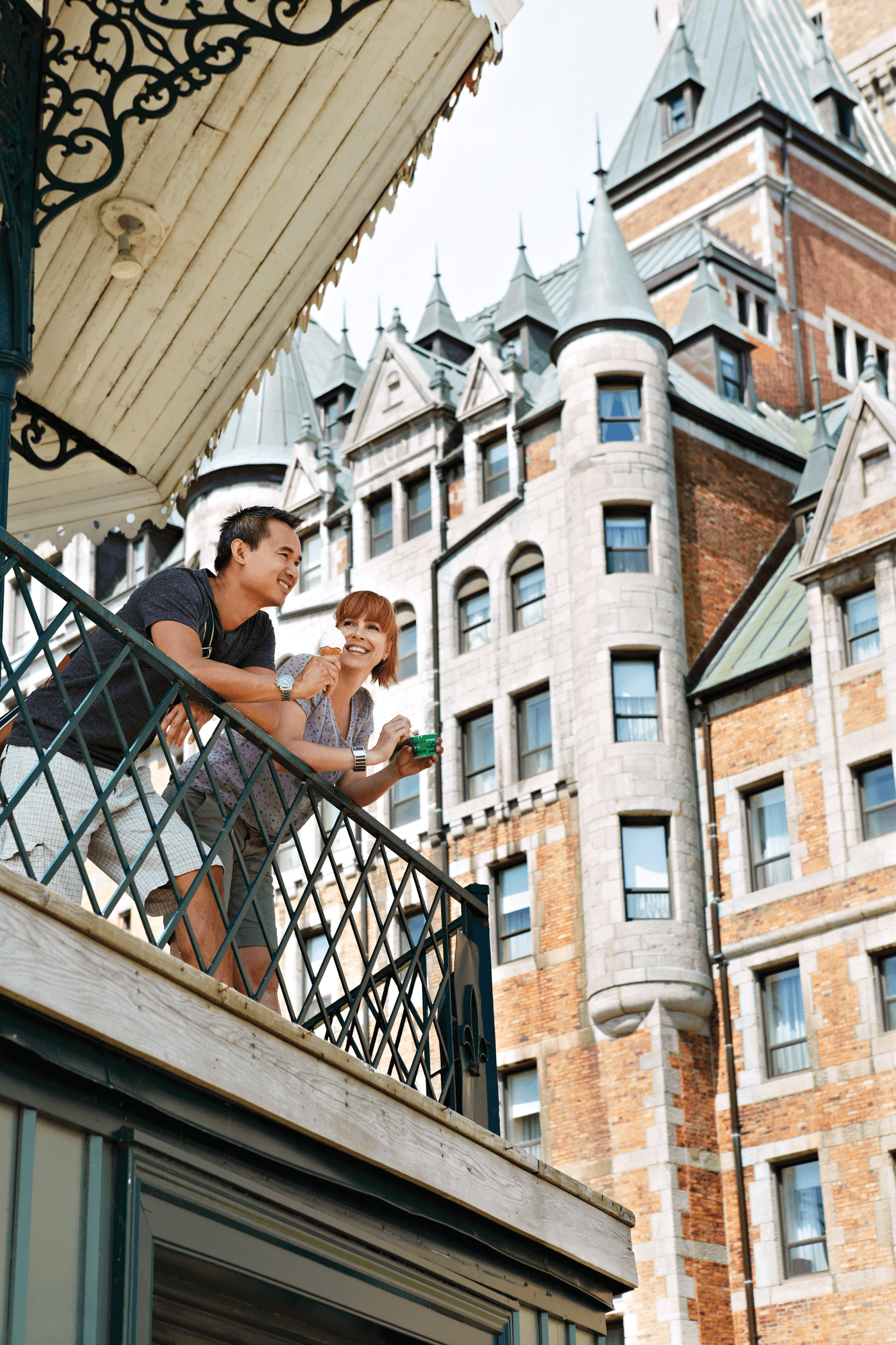 ケベック州ケベックシティのサンルイ要塞・シャトー国定史跡