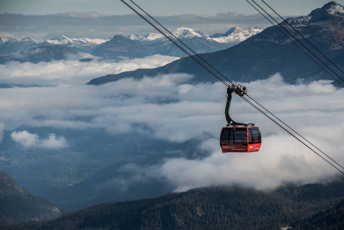 peak to peak gondola in whistler, bc