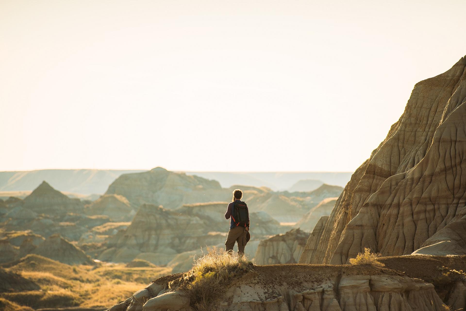 Dinosaur provincial park in Alberta