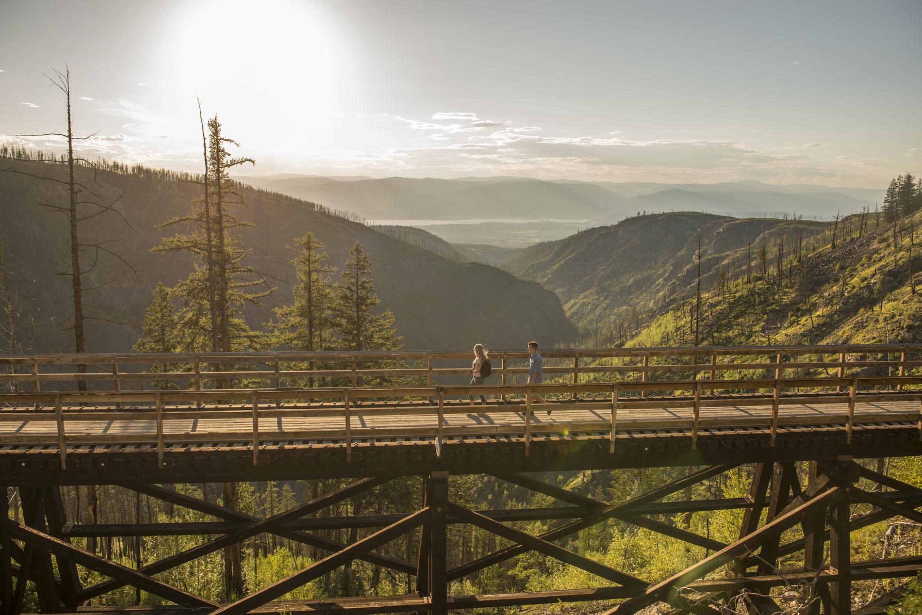 Kettle Valley Rail Trail, Okanagan Valley, British Columbia - credit: Destination BC/Kari Medig