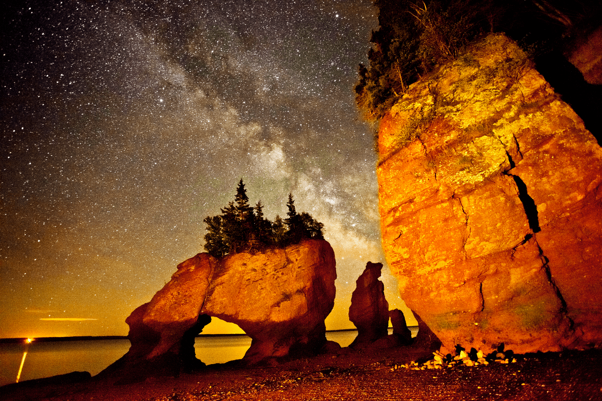 Hopewell rocks in New Brunswick