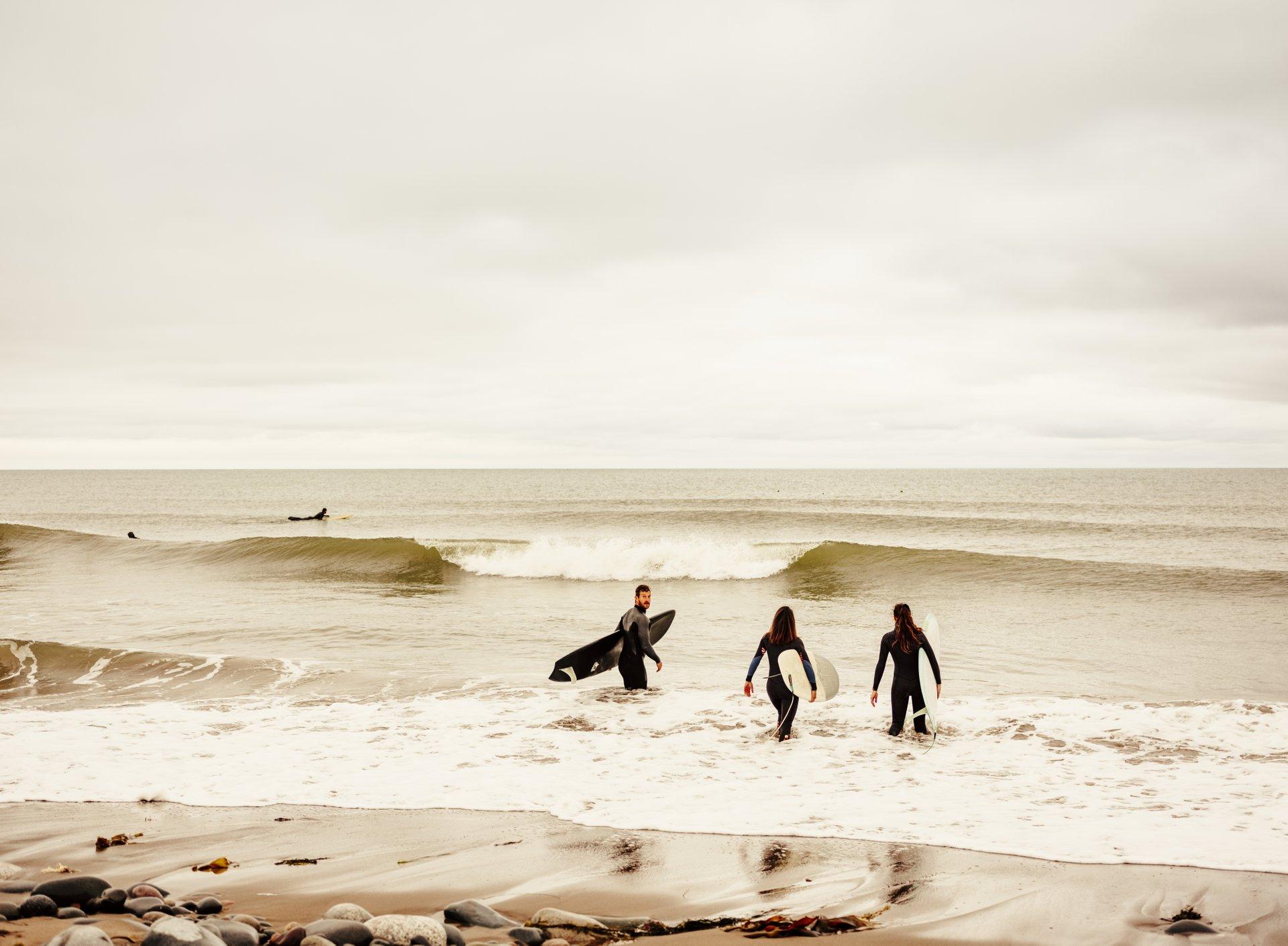 surfing in Lawrencetown
