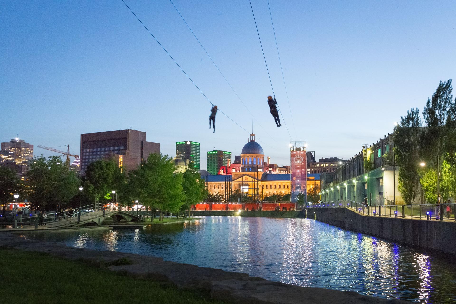 Zip above the Old Port of Montréal with Mtl Zipline.