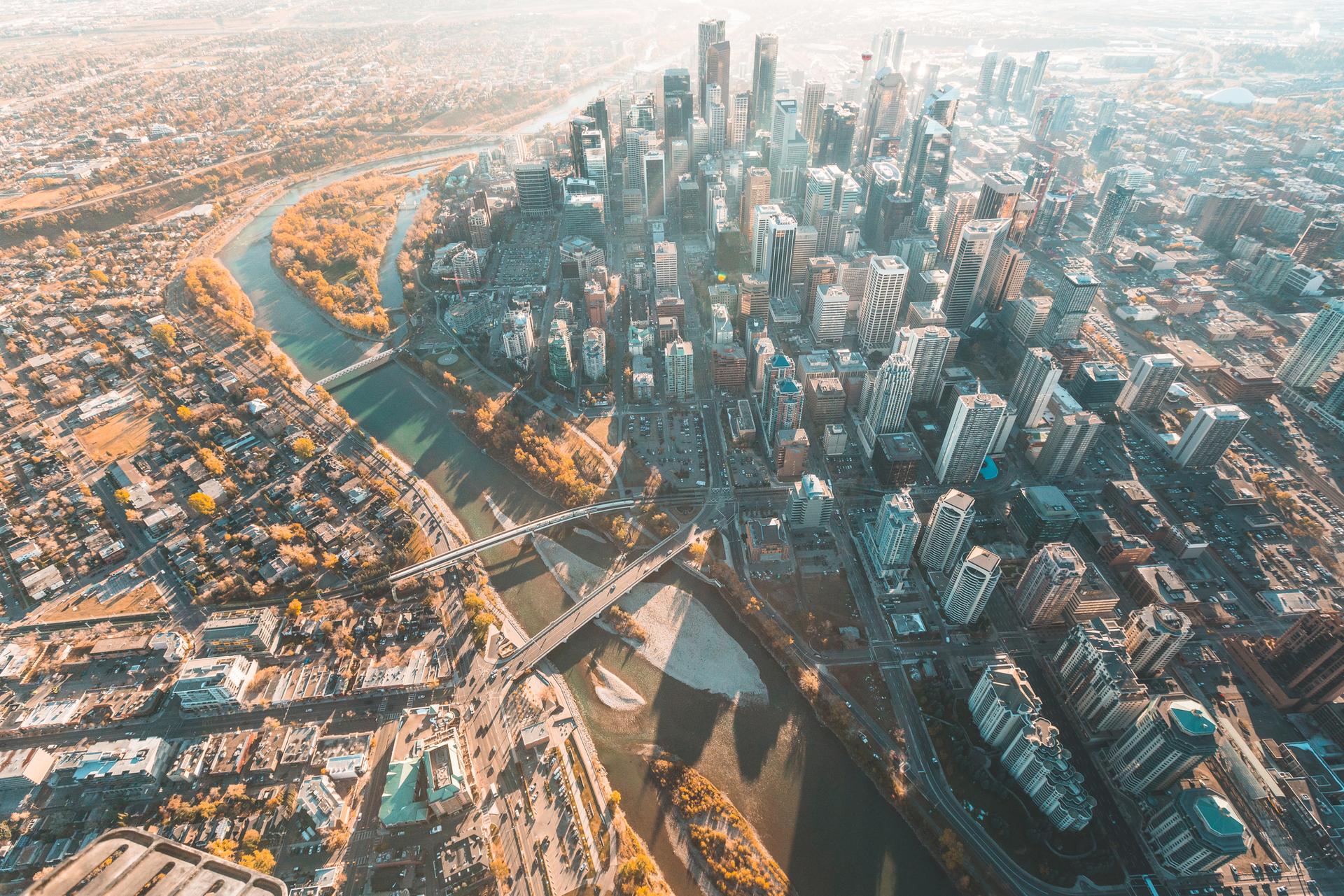 Calgary, Alberta in fall