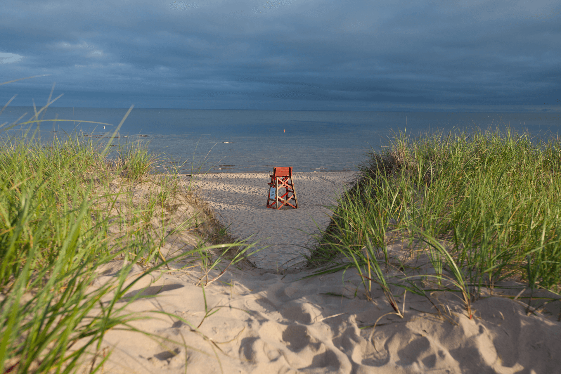 Basin head provincial park in Prince Edward Island