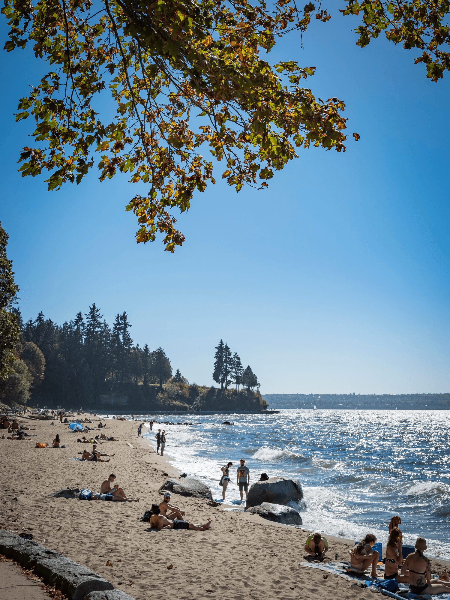 Third beach in Stanley Park in Vancouver, British Columbia