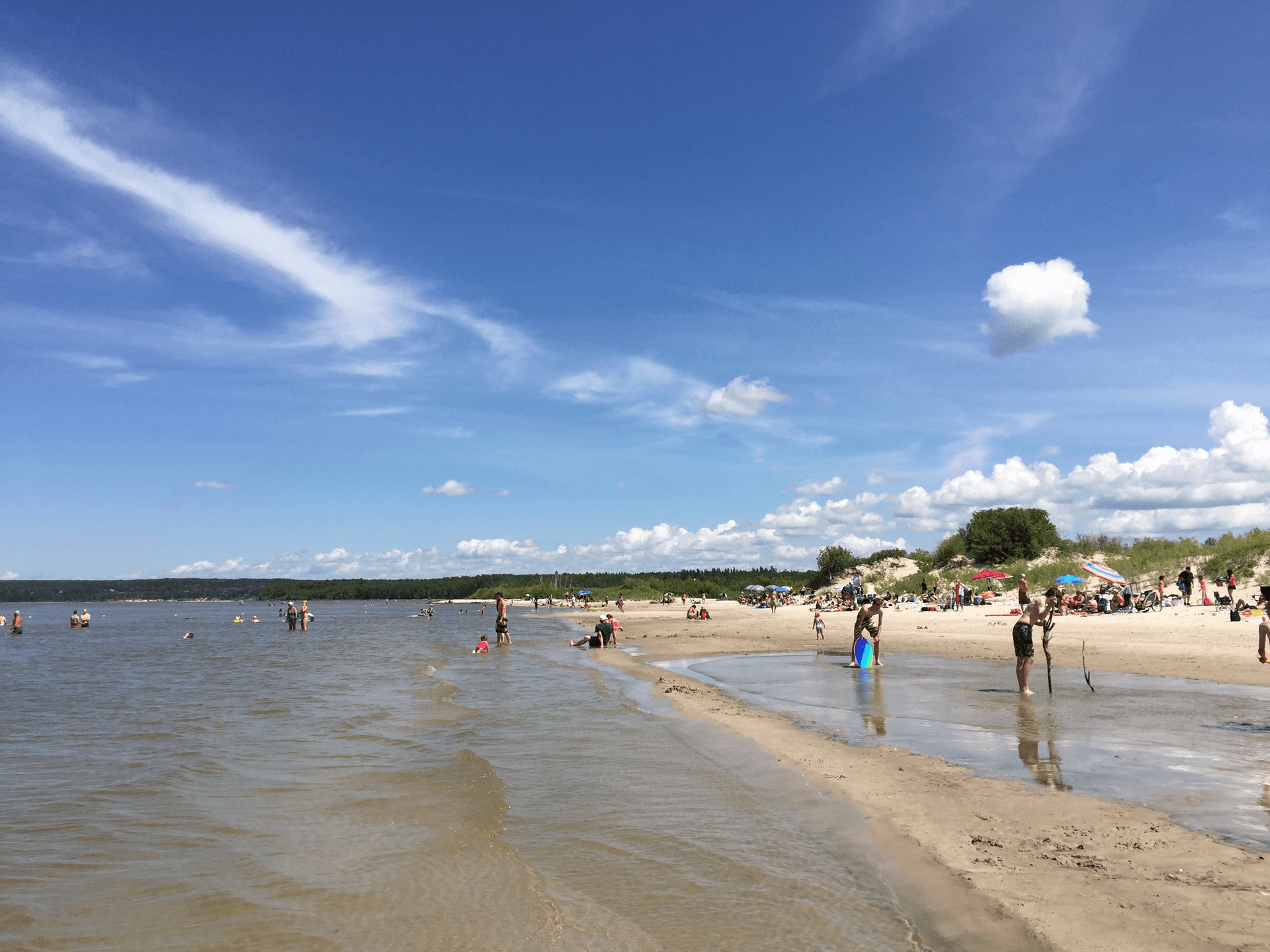 Grand beach provincial park in Manitoba