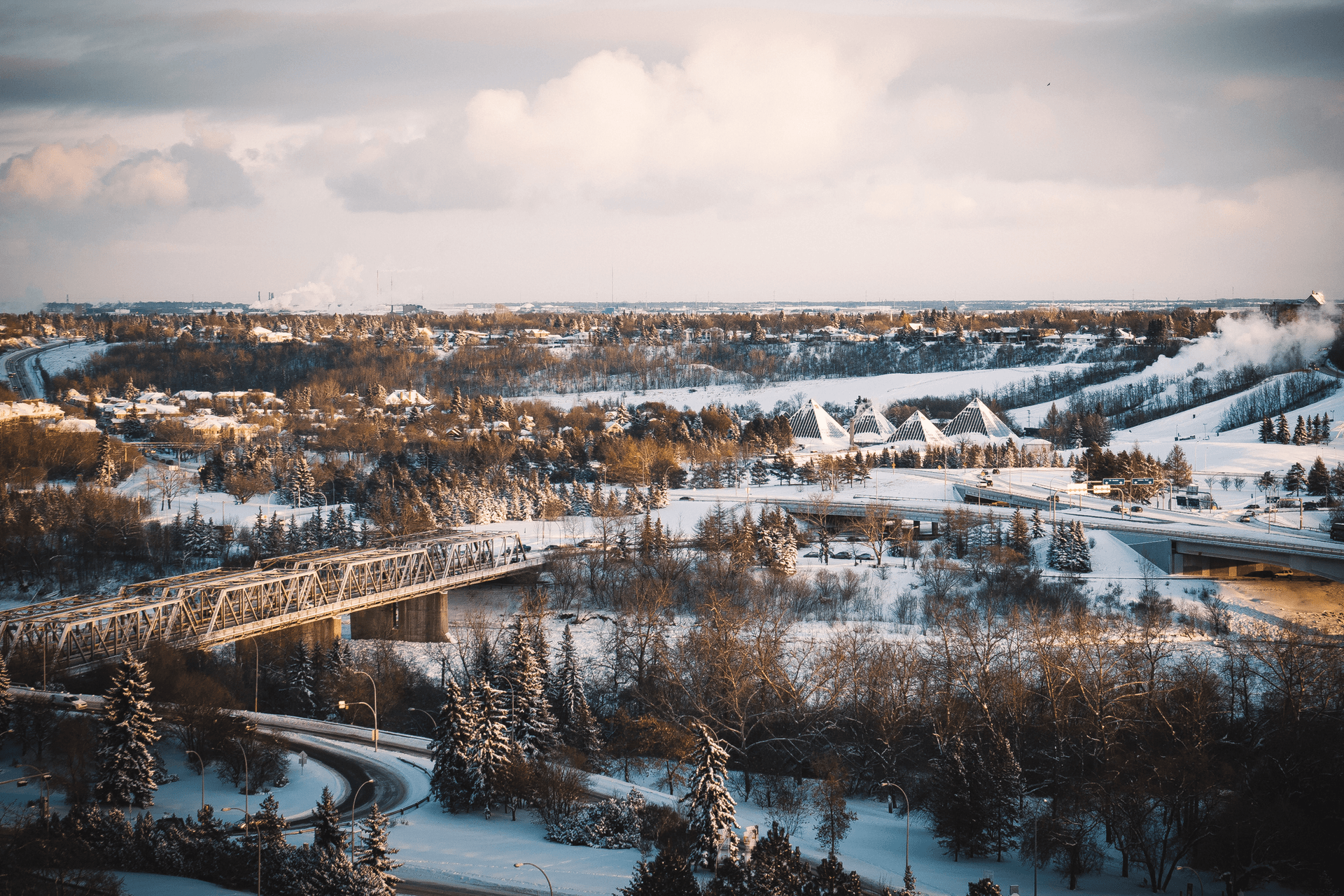 Winter across Edmonton