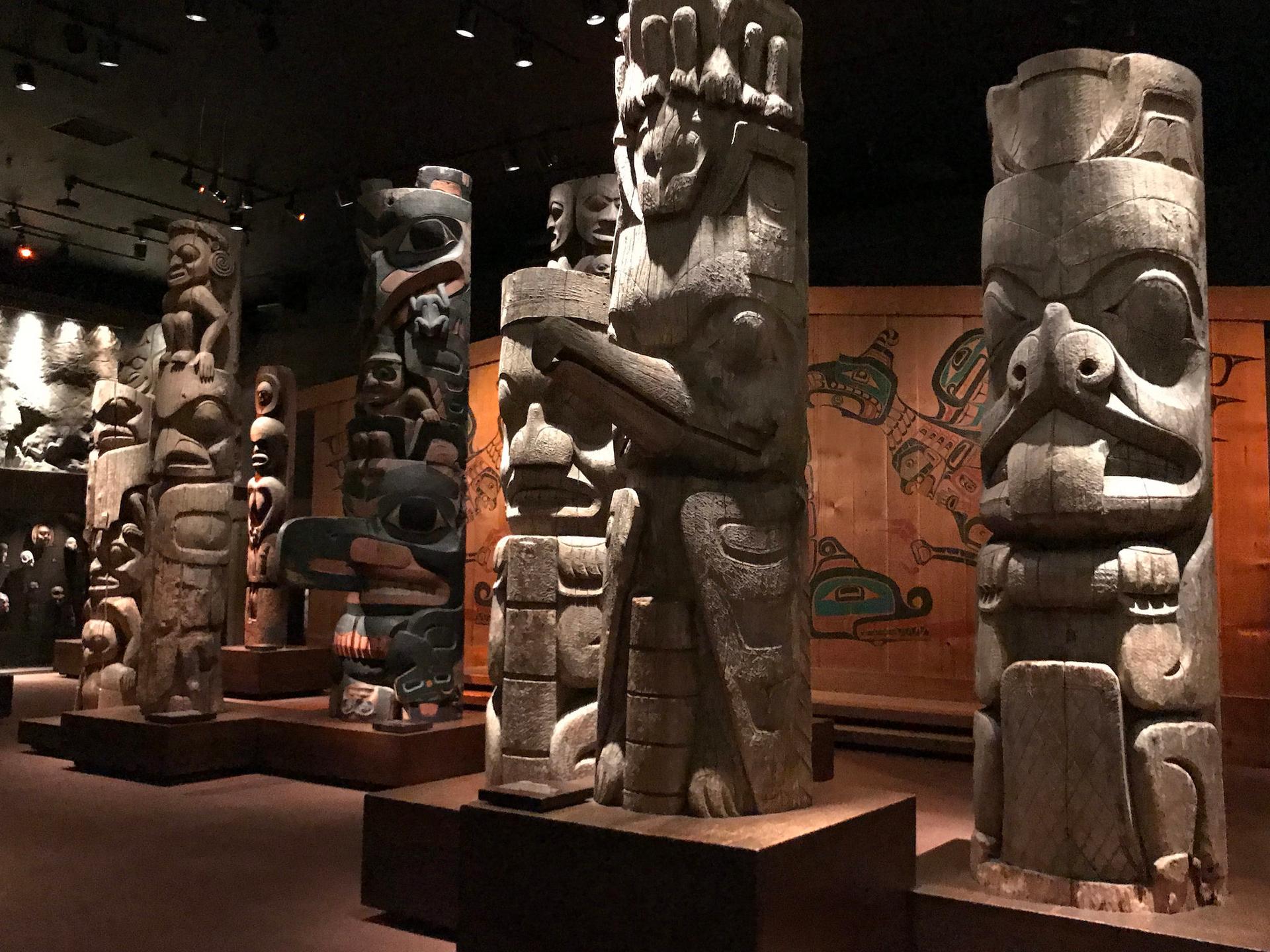 The Totem Hall at the Royal BC Museum in Victoria
