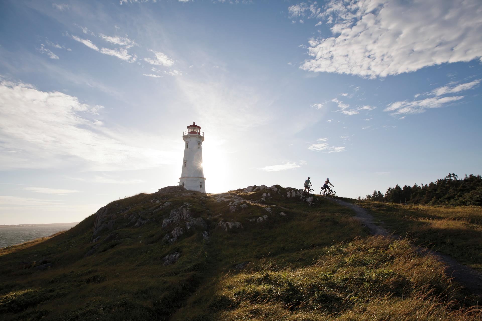 Photo of people cycling Cape Breton Island, Nova Scotia