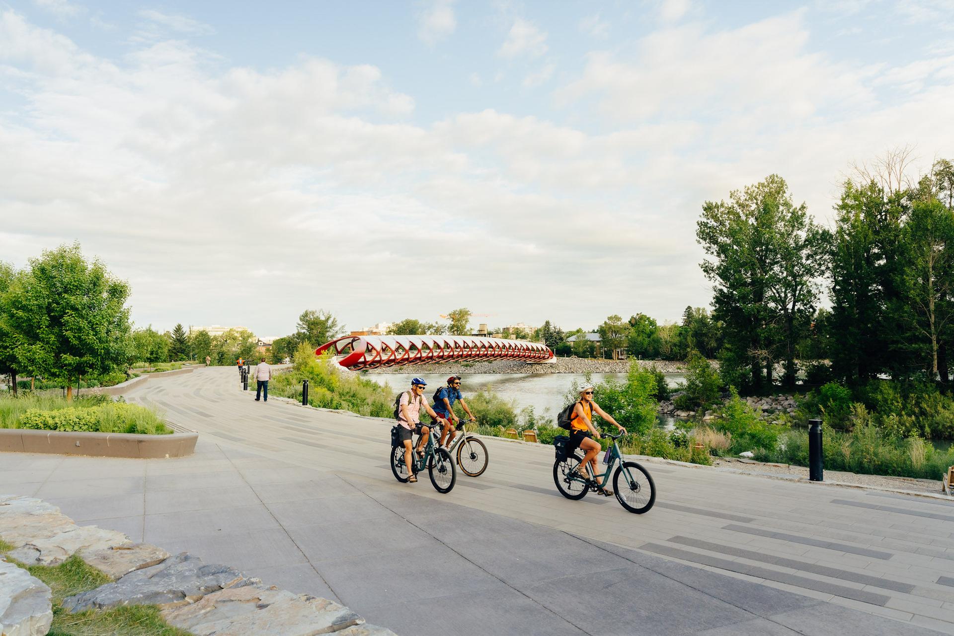 Calgary is home to the most extensive urban biking and pathway system in North America. 