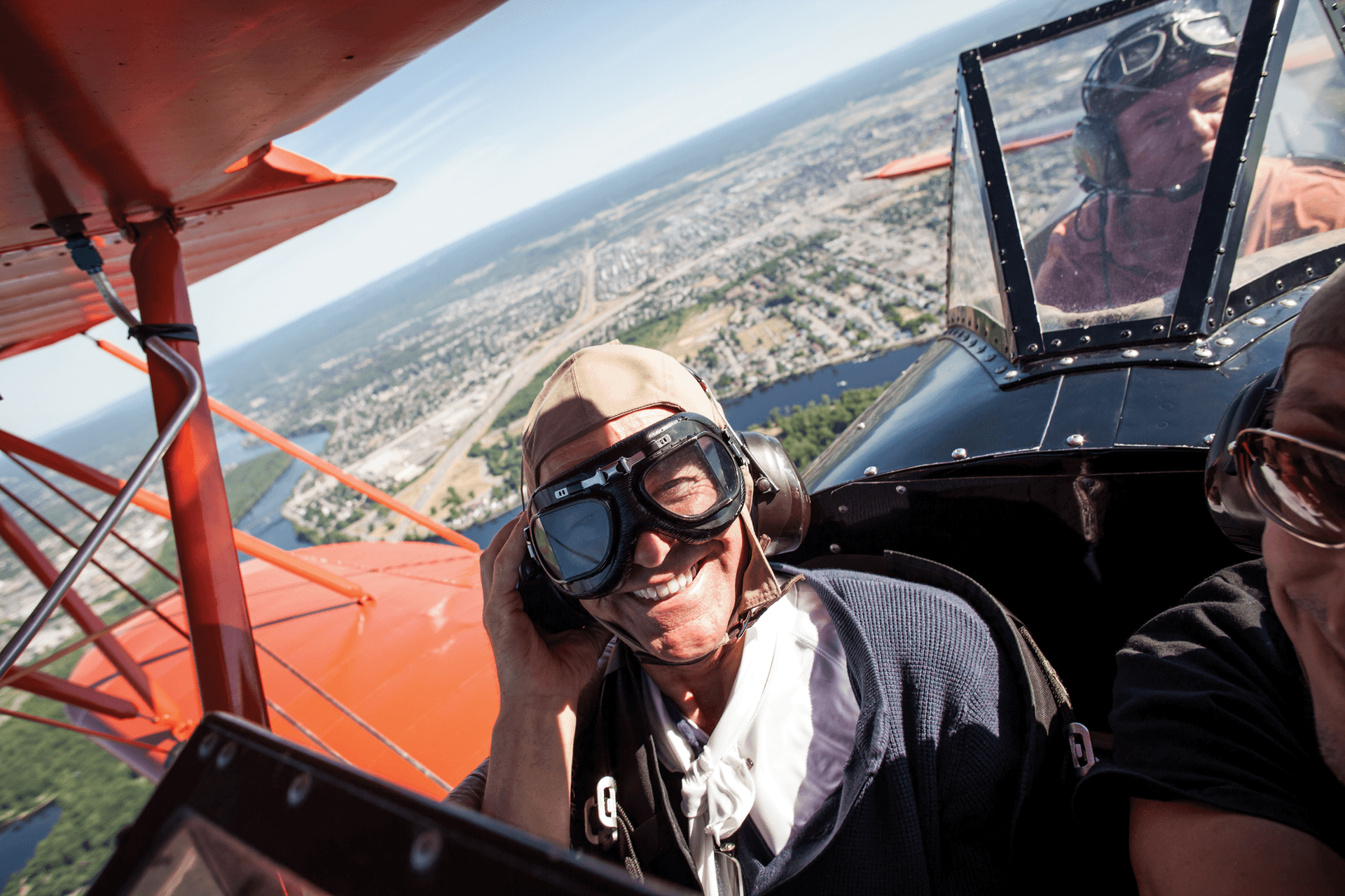 Biplane flights from the Canada Aviation and Space Museum