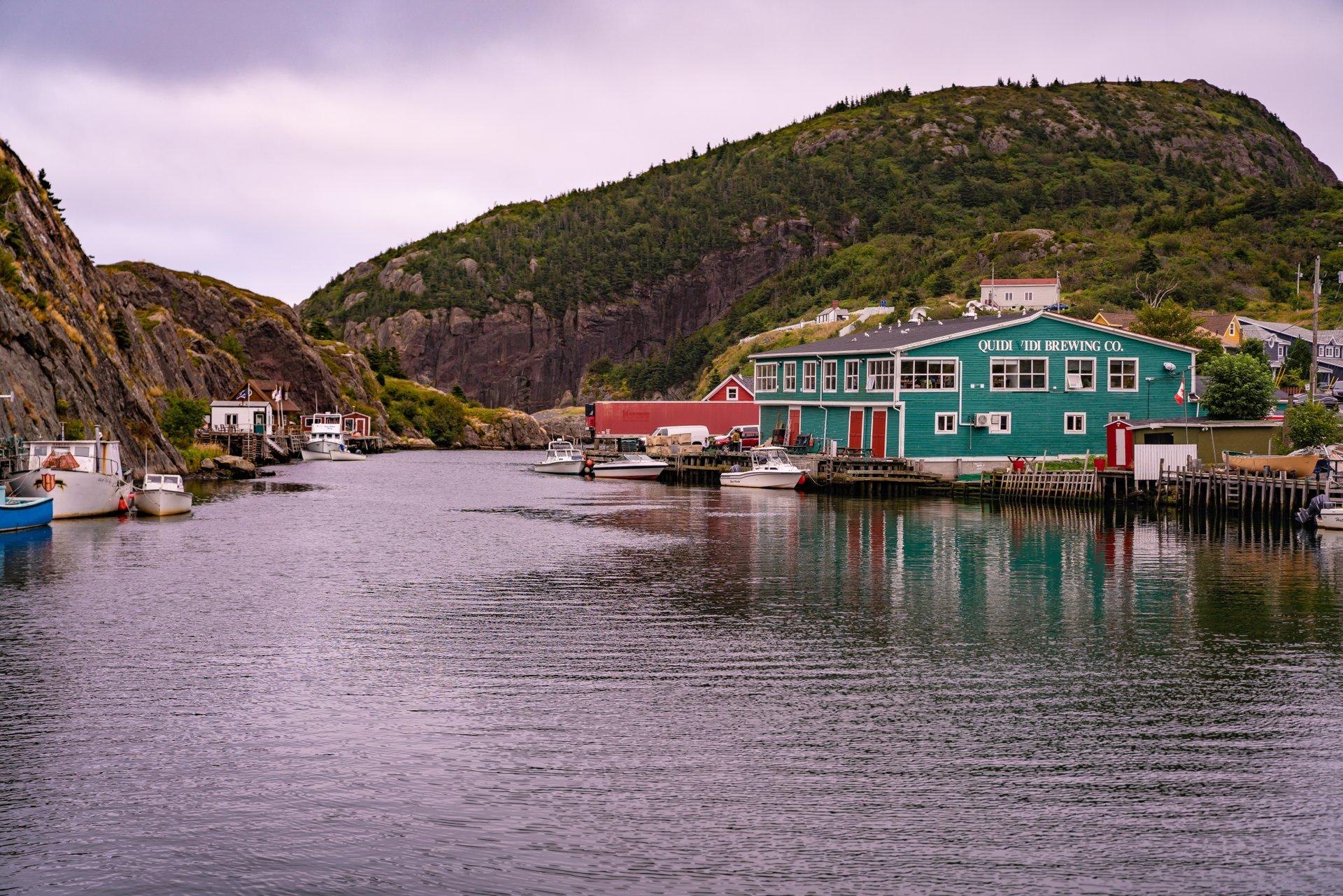 Iceberg beer and scenic views await at the Quidi Vidi Brewery.
