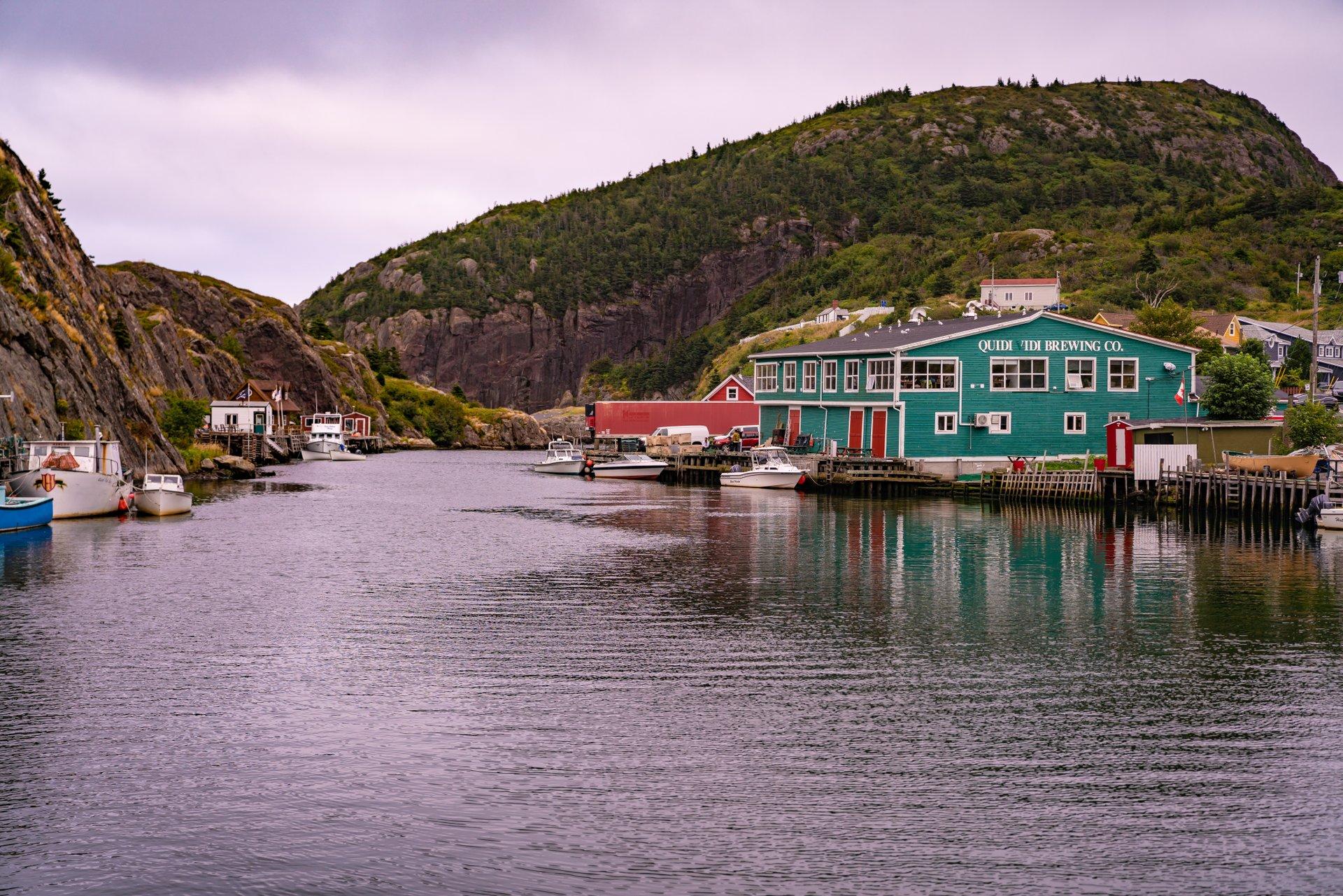 Iceberg beer and scenic views await at the Quidi Vidi Brewery. 