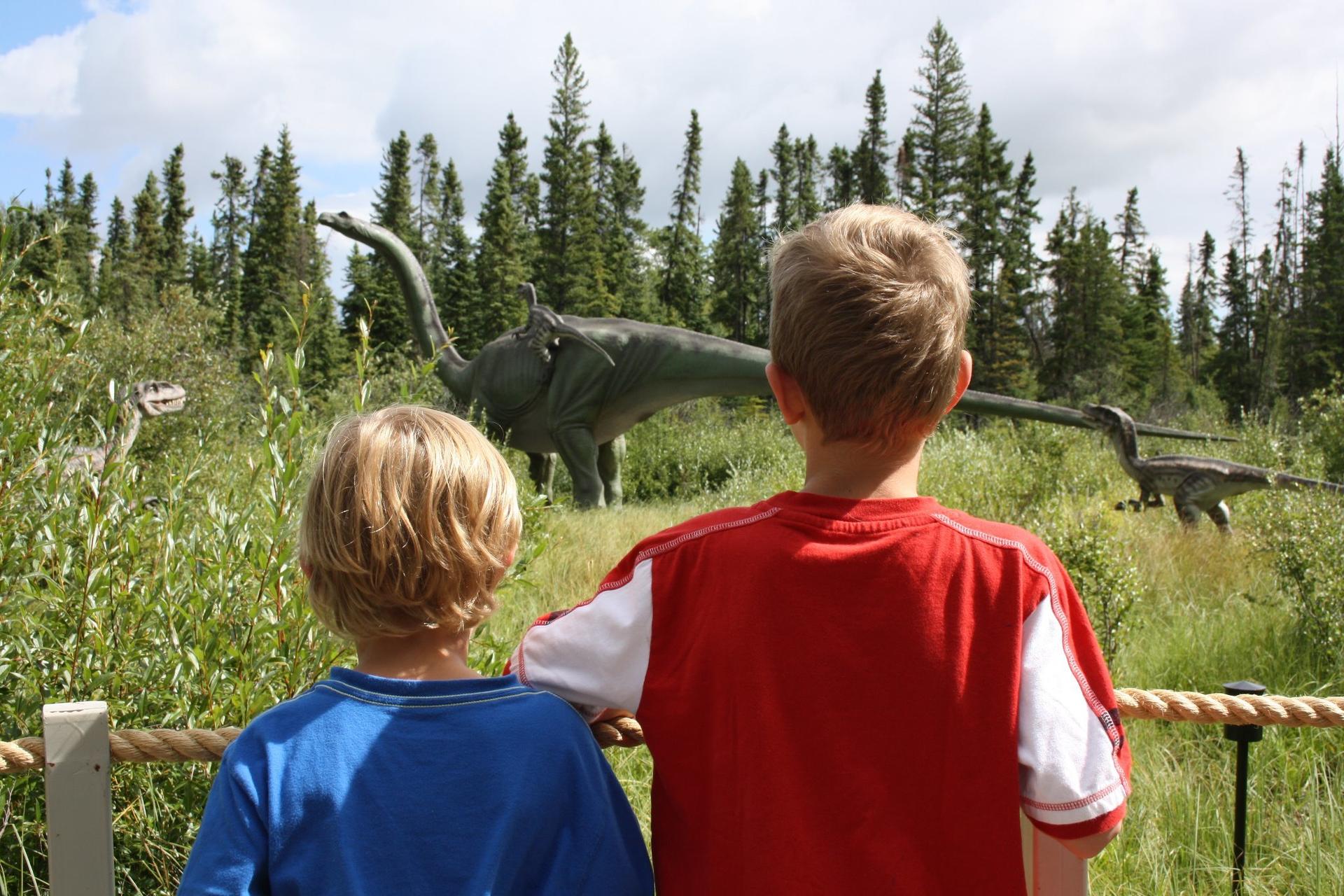 The Jurassic Forest Prehistoric Dinosaur Park near Edmonton.