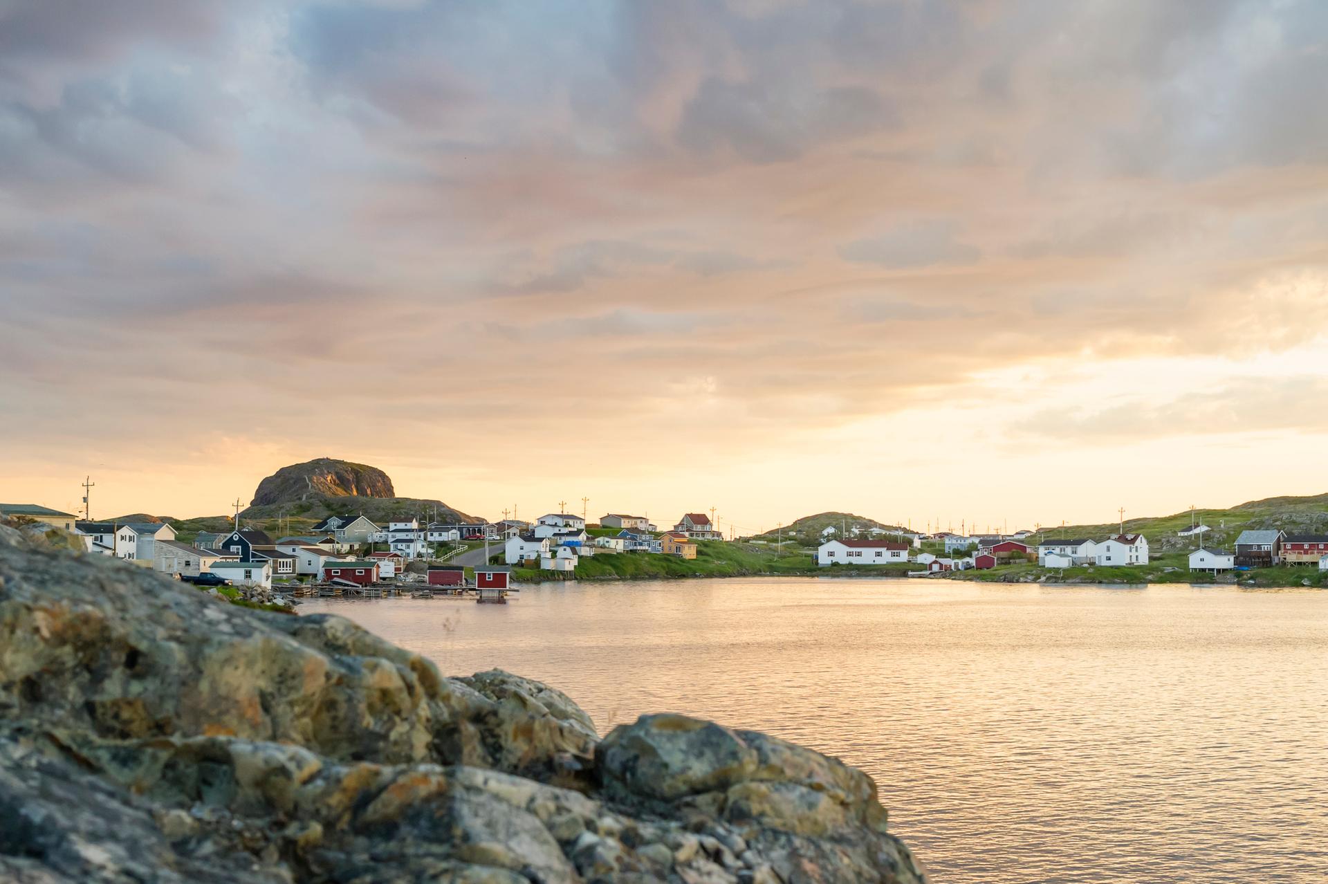 Brimstone Heads standing above Fogo Island