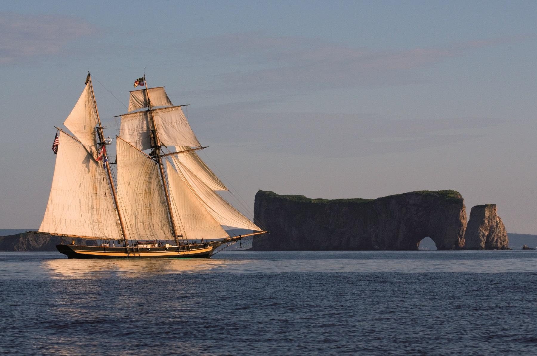 Percé Rock, on the Gaspesie Route – Credit: Marc Loiselle