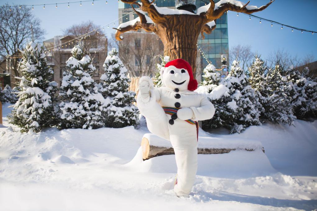 snowman at Quebec's winter festival