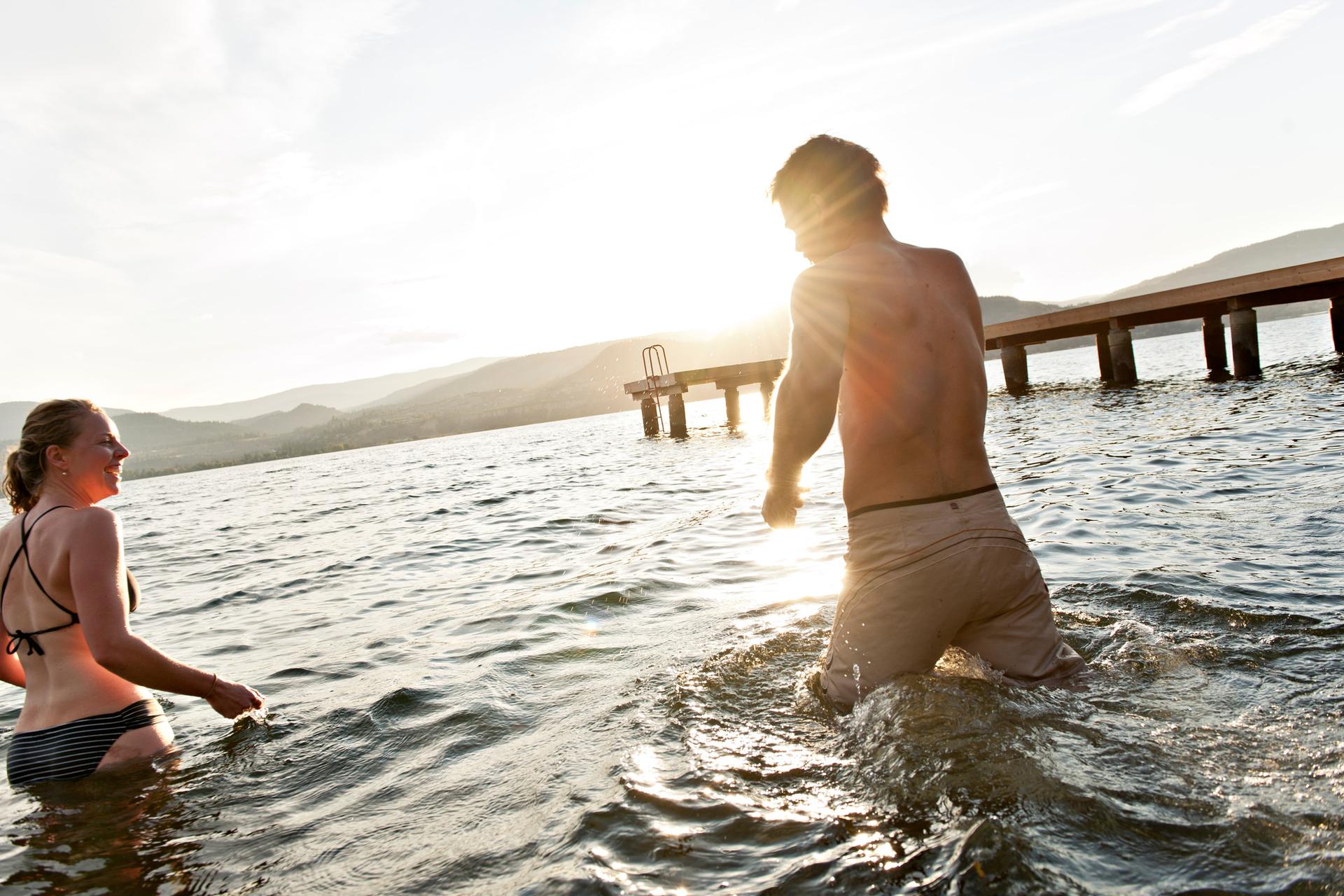 Swimming Naramata Okanagan