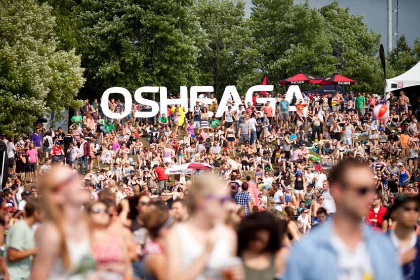 osheaga festival with a crowd of people