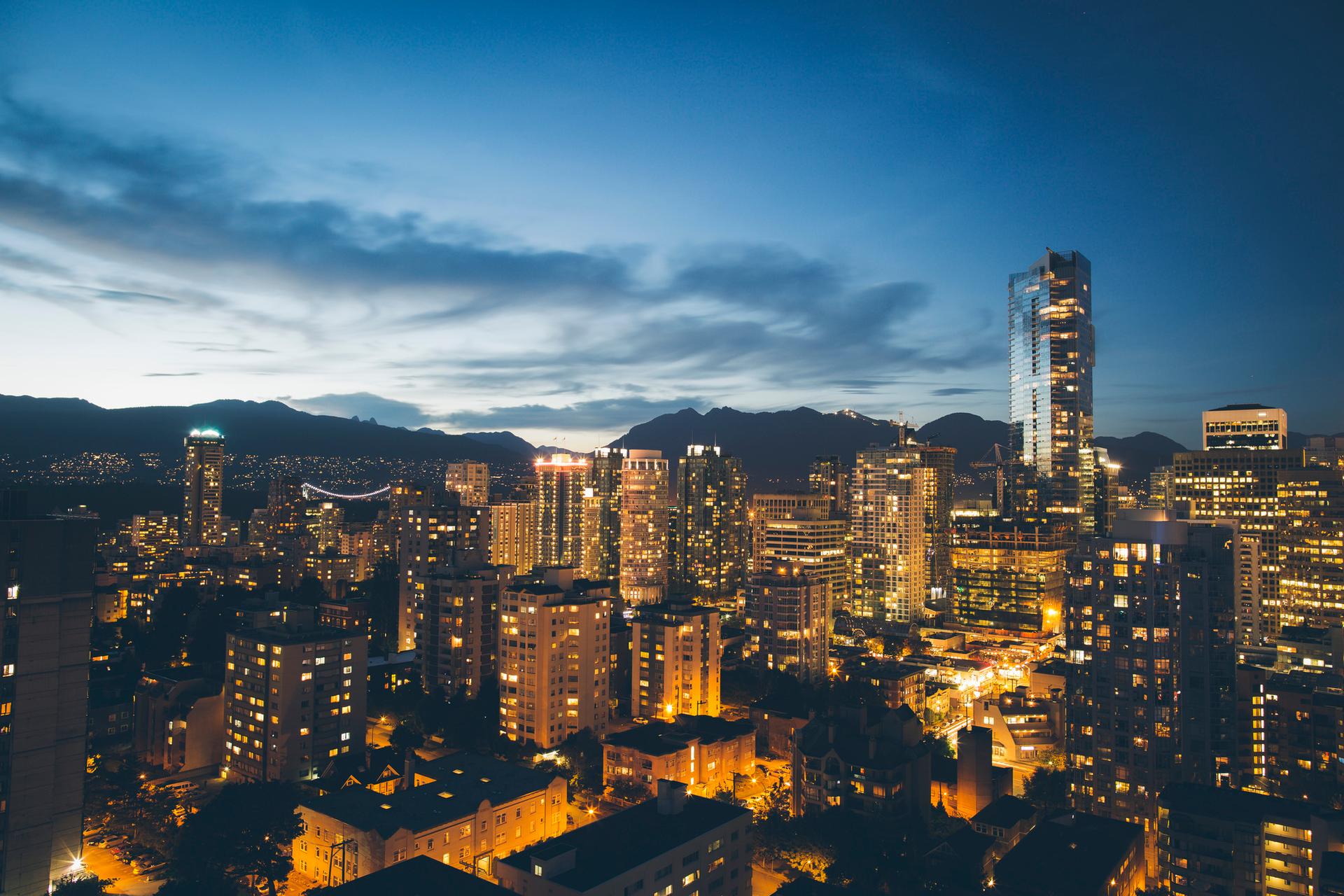 Vancouver at night