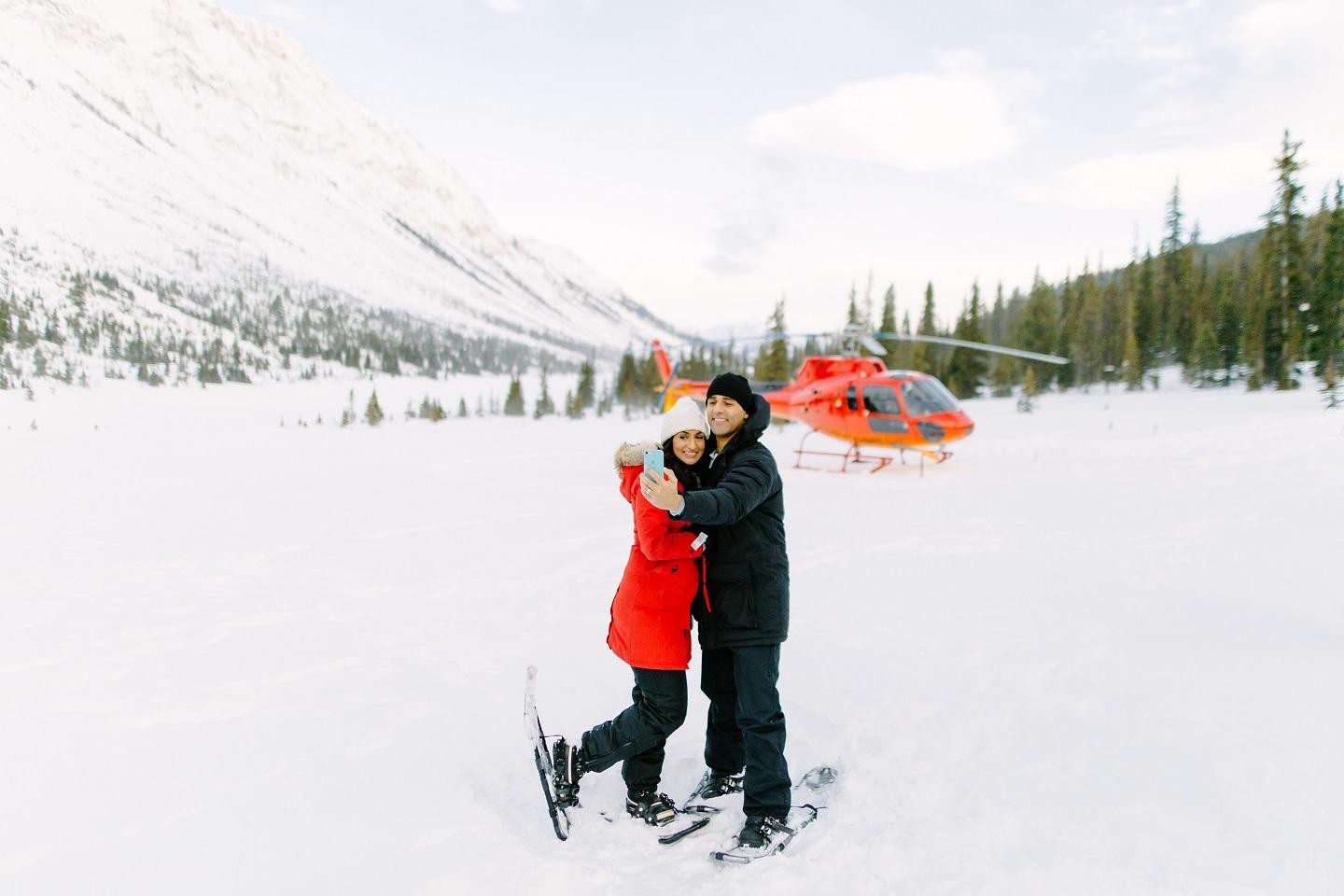 Heli Snowshoe with Rockies Heli Canada