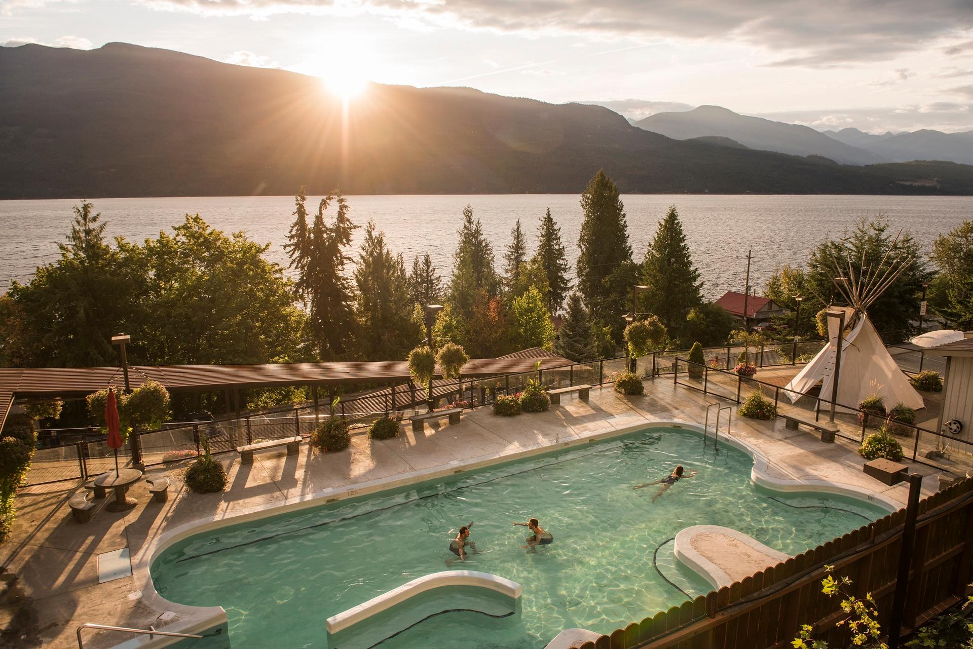 Ainsworth Hot Springs, Kootenay Lake, BC