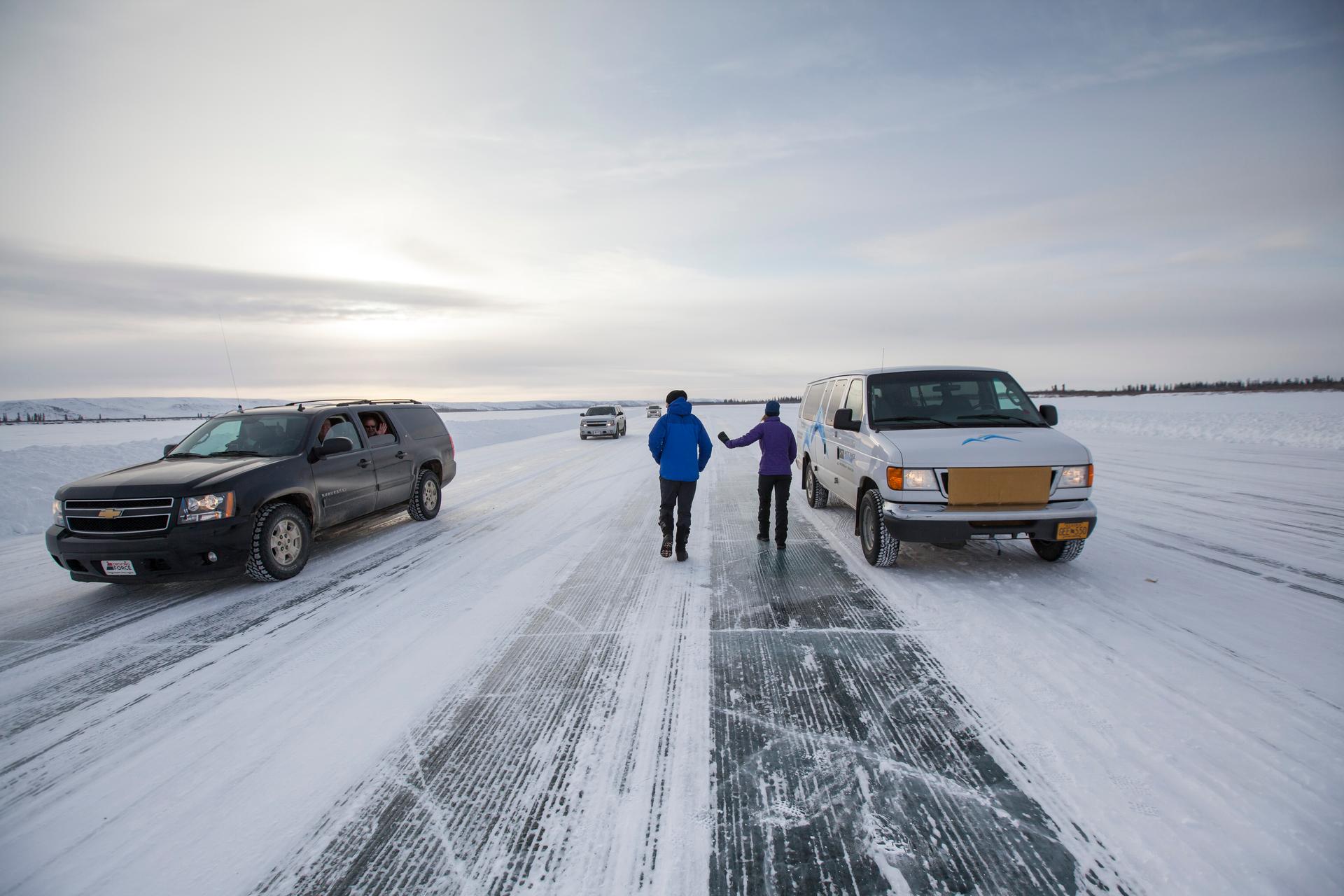 Ice roads in the Northwest Territories