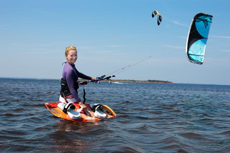 Kiteboarding, Malpeque Bay, PEI