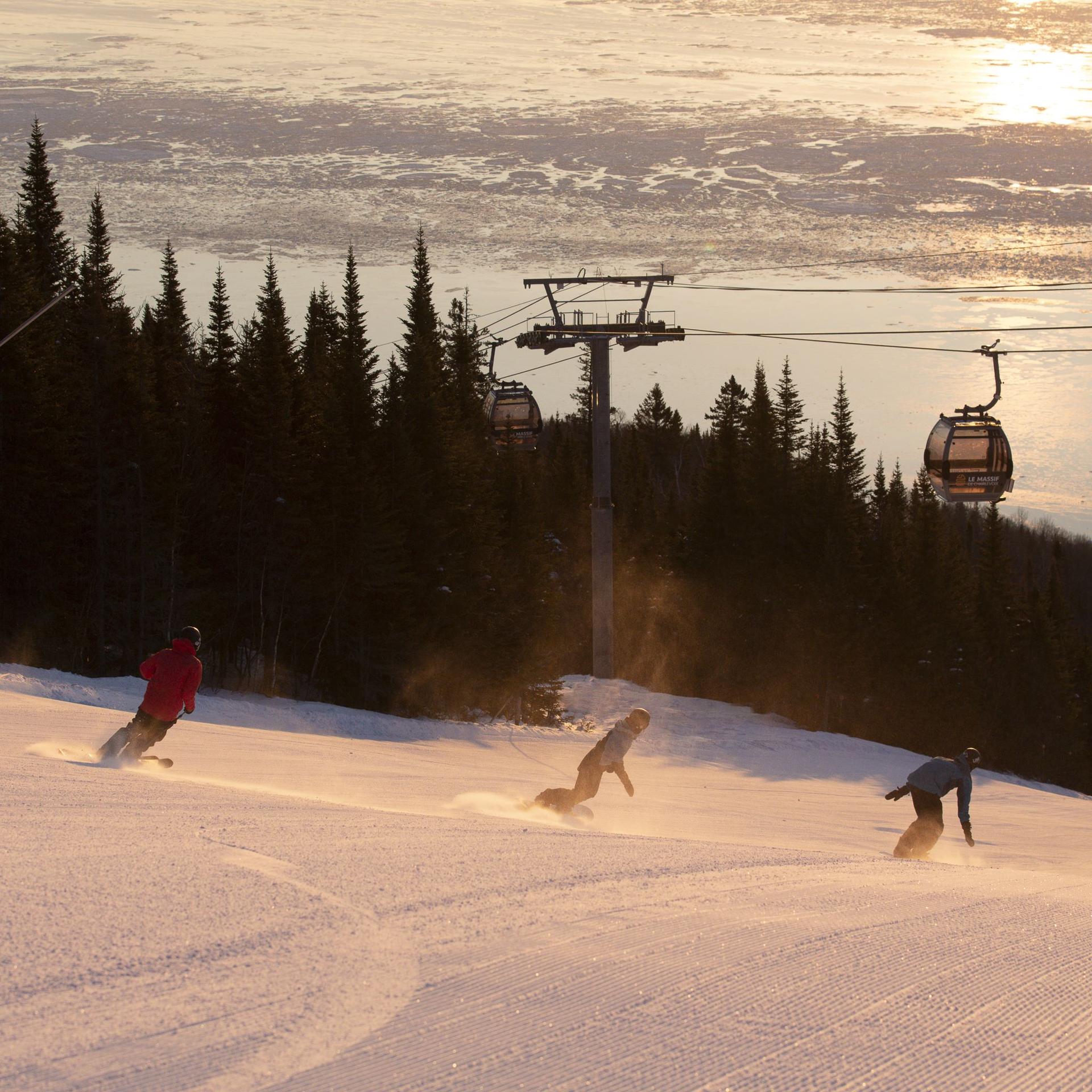 snowboarding in quebec
