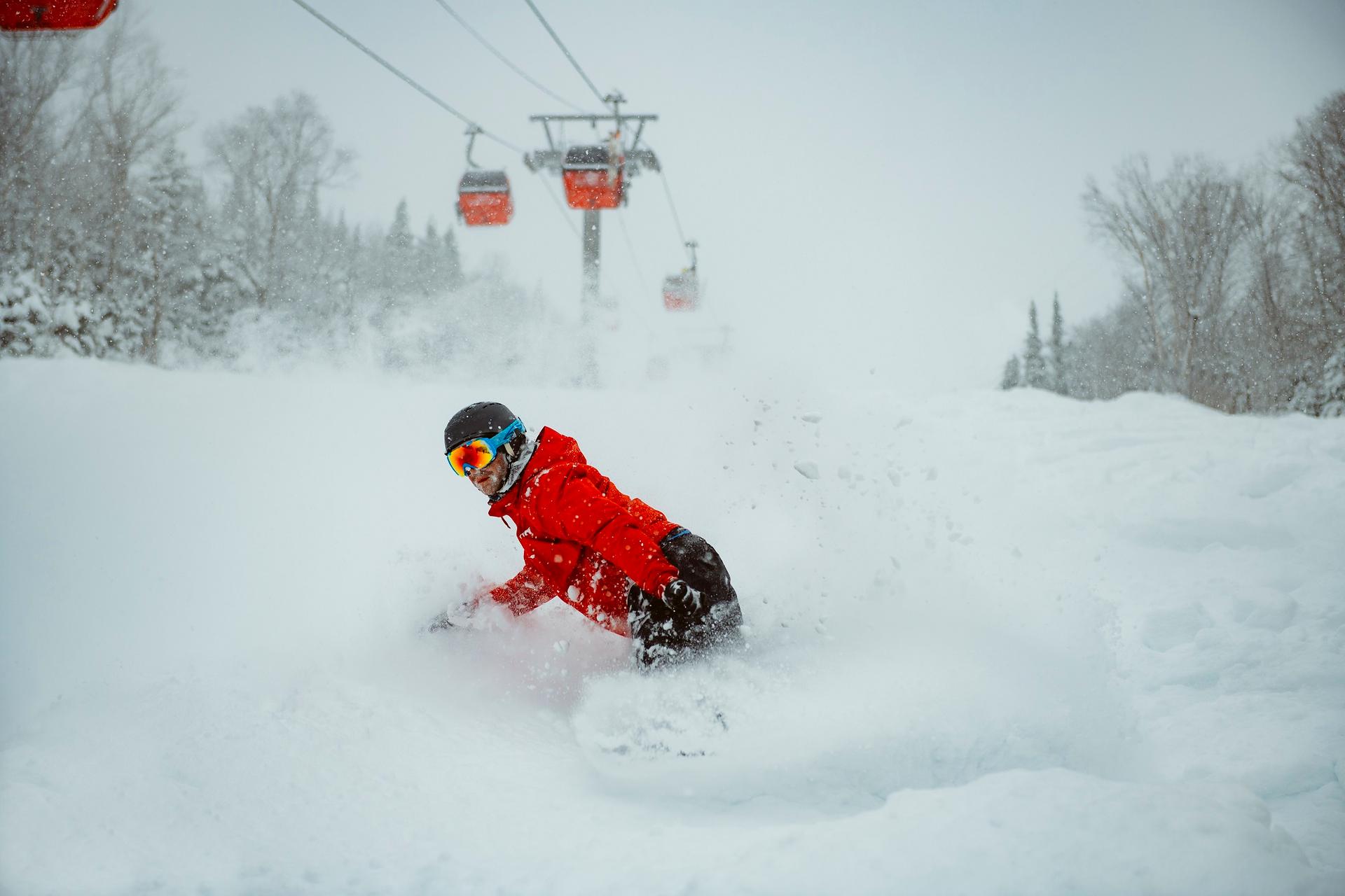 Skiing Mont-Sainte-Anne Ski Resort, Beaupré, Quebec