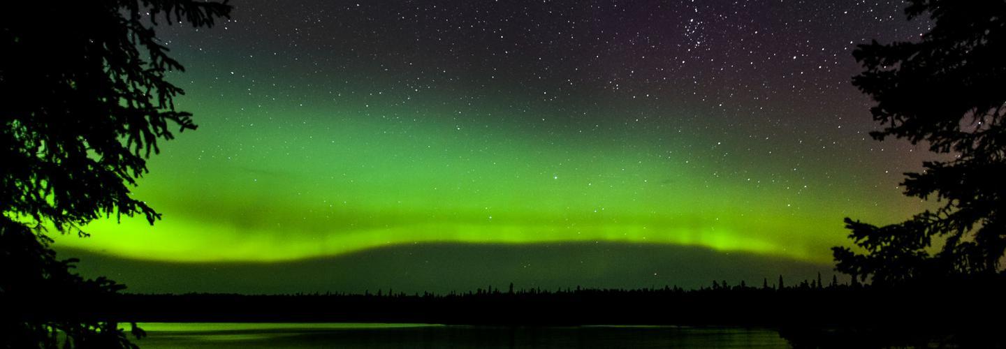 Aurores boréales, Red Lake, en Ontario.