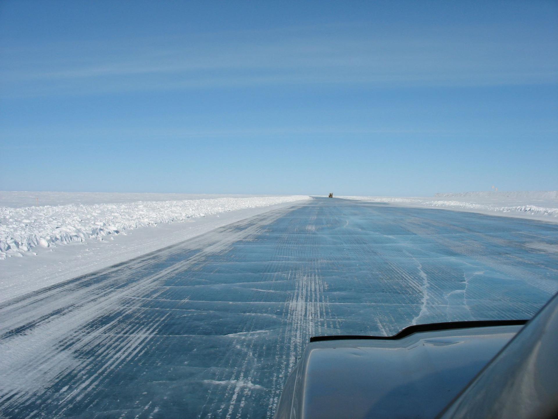 The Inuvik-Aklavik Ice Road. 