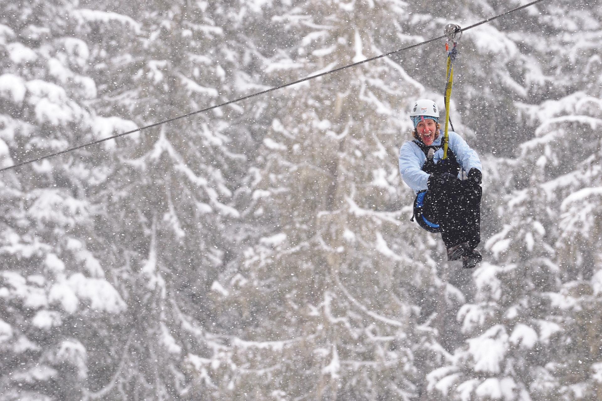 Ziplining in Whistler