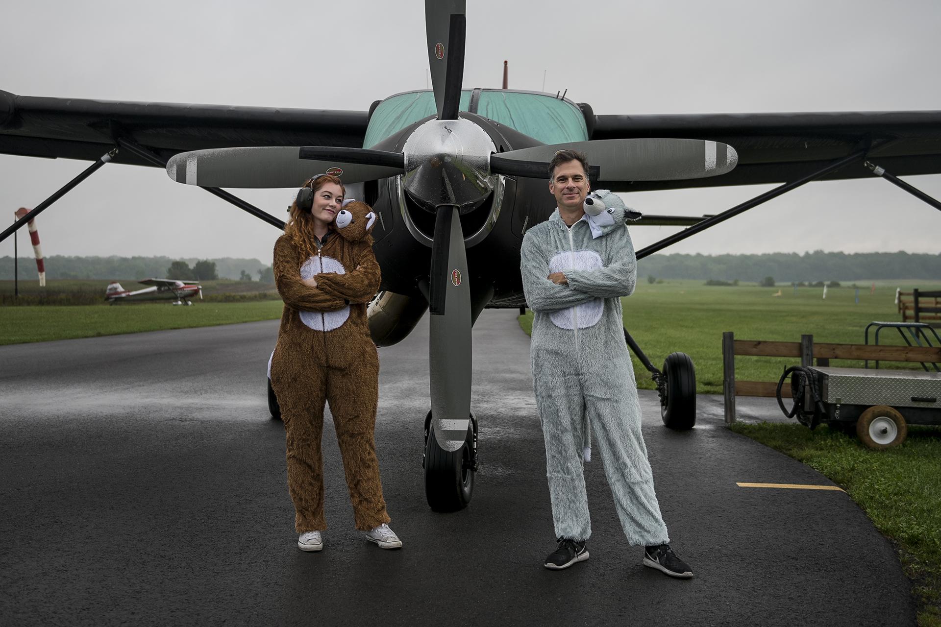 Mandy Harvey skydiving in Montreal - Vacations of the Brave